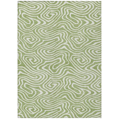 LOOMLAN Rugs Evalora Aloe Washable Indoor-Outdoor Rug