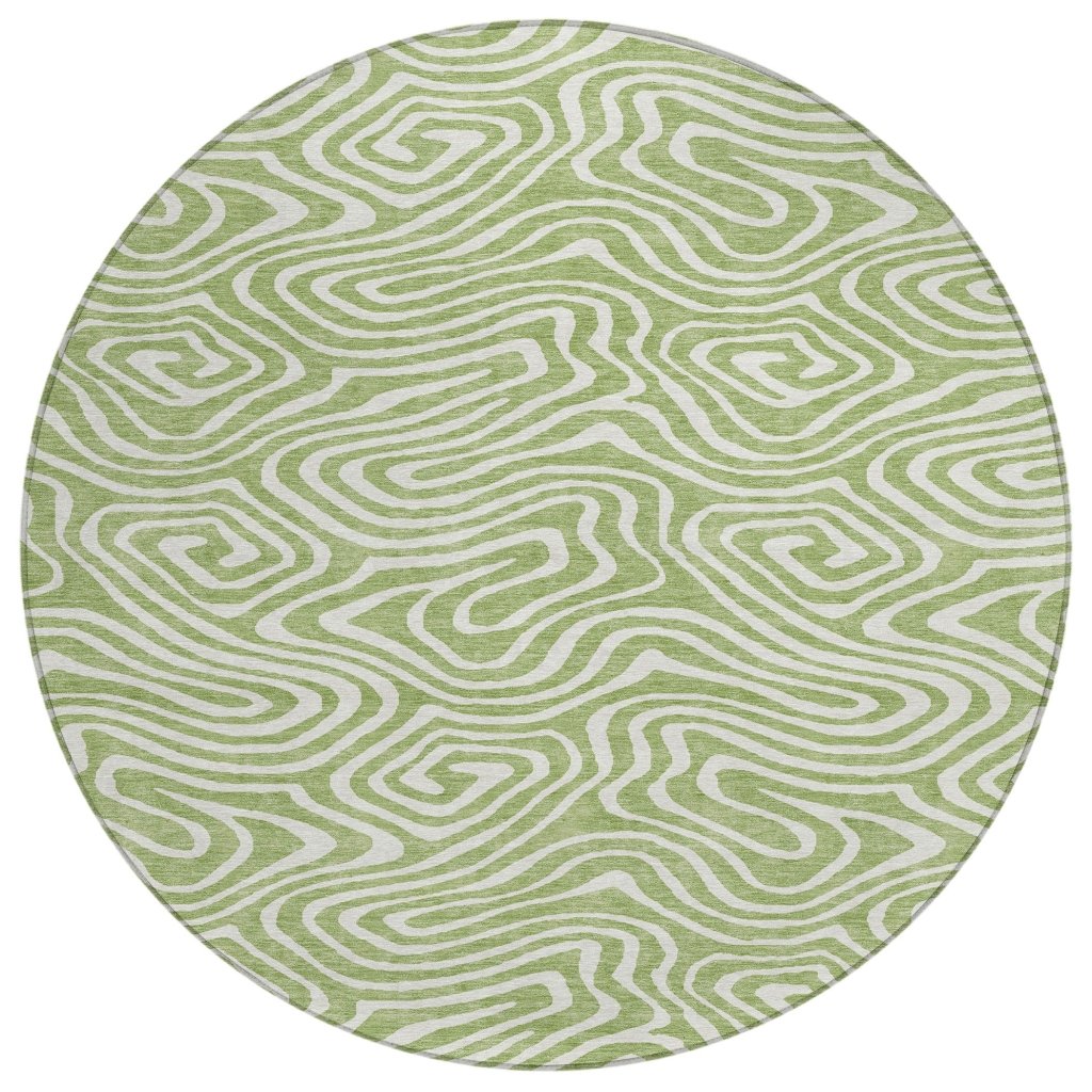 LOOMLAN Rugs Evalora Aloe Washable Indoor-Outdoor Rug
