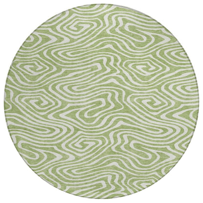 LOOMLAN Rugs Evalora Aloe Washable Indoor-Outdoor Rug