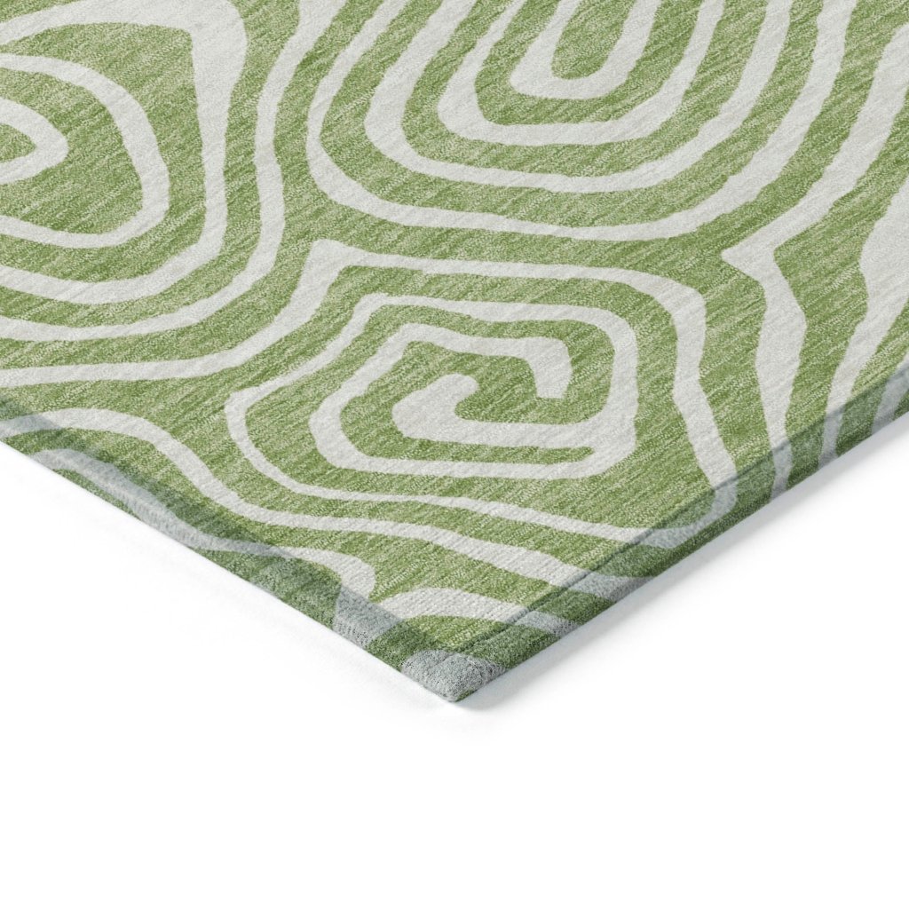 LOOMLAN Rugs Evalora Aloe Washable Indoor-Outdoor Rug
