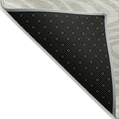 LOOMLAN Rugs Evalora Beige Washable Indoor-Outdoor Rug