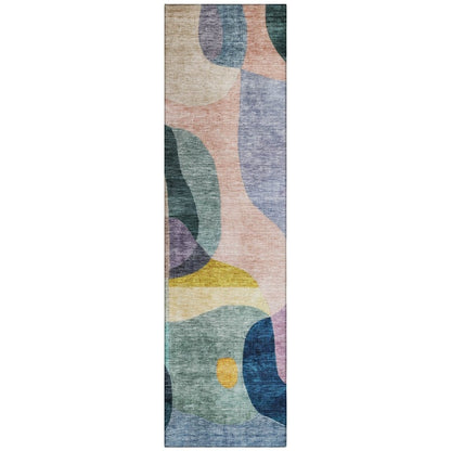 LOOMLAN Rugs Evan Green Washable Indoor-Outdoor Rug