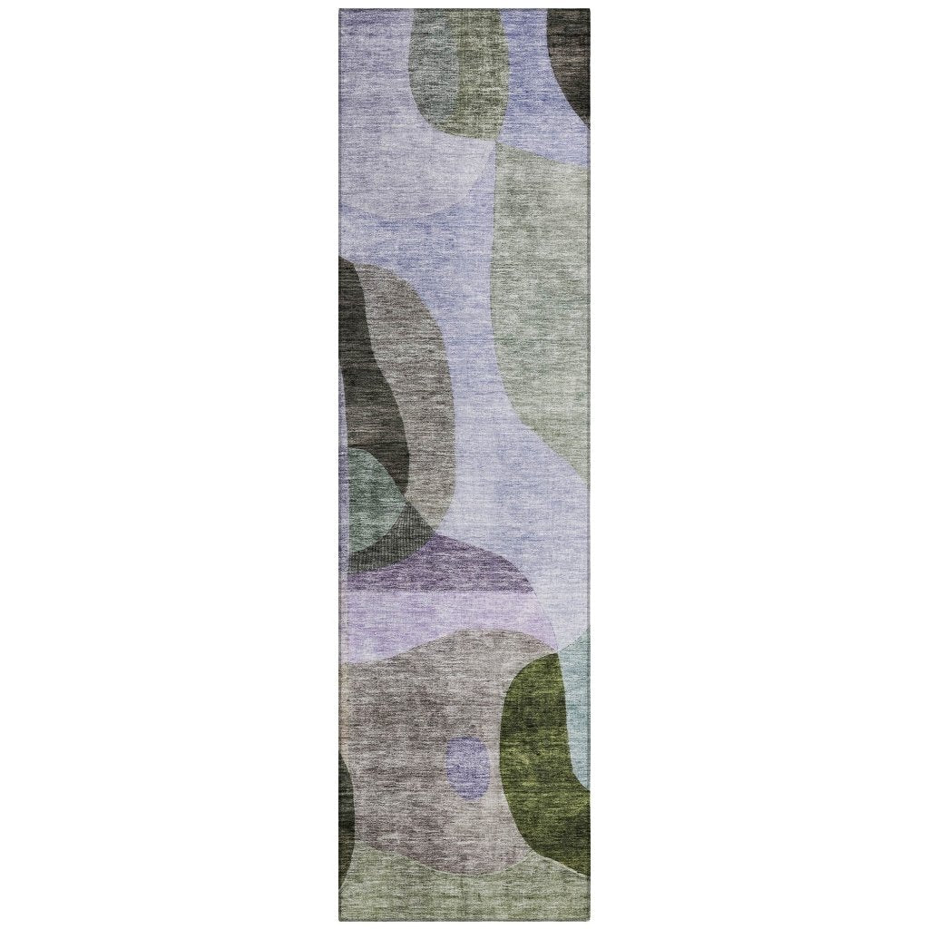 LOOMLAN Rugs Evan Olive Washable Indoor-Outdoor Rug