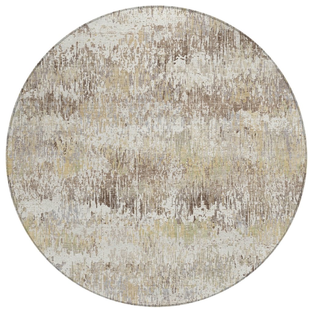 LOOMLAN Rugs Evandra Ivory Washable Indoor-Outdoor Rug