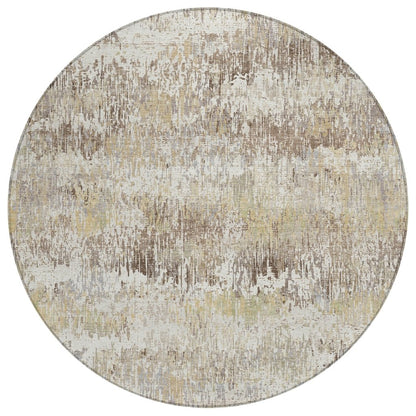 LOOMLAN Rugs Evandra Ivory Washable Indoor-Outdoor Rug