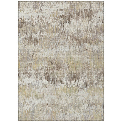LOOMLAN Rugs Evandra Ivory Washable Indoor-Outdoor Rug