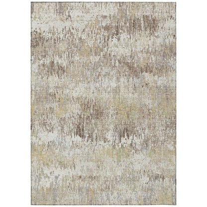 LOOMLAN Rugs Evandra Ivory Washable Indoor-Outdoor Rug