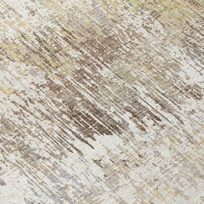LOOMLAN Rugs Evandra Ivory Washable Indoor-Outdoor Rug