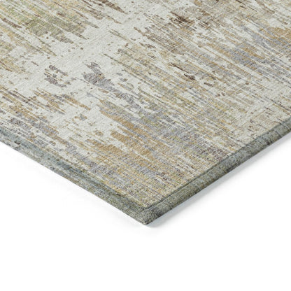 LOOMLAN Rugs Evandra Ivory Washable Indoor-Outdoor Rug