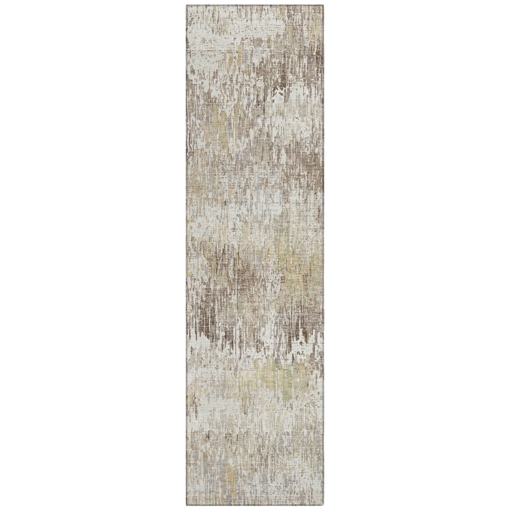 LOOMLAN Rugs Evandra Ivory Washable Indoor-Outdoor Rug