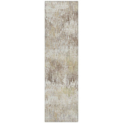 LOOMLAN Rugs Evandra Ivory Washable Indoor-Outdoor Rug