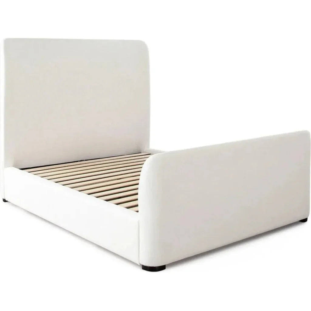 Eve Elite Fabric Ivory Bed Frame