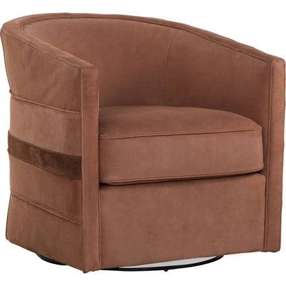Everlea Leather Comfort Swivel Chair