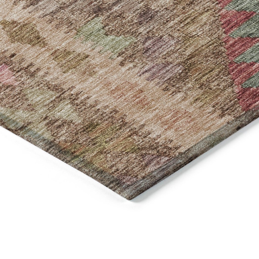 LOOMLAN Rugs Evynne Brown Washable Indoor-Outdoor Rug