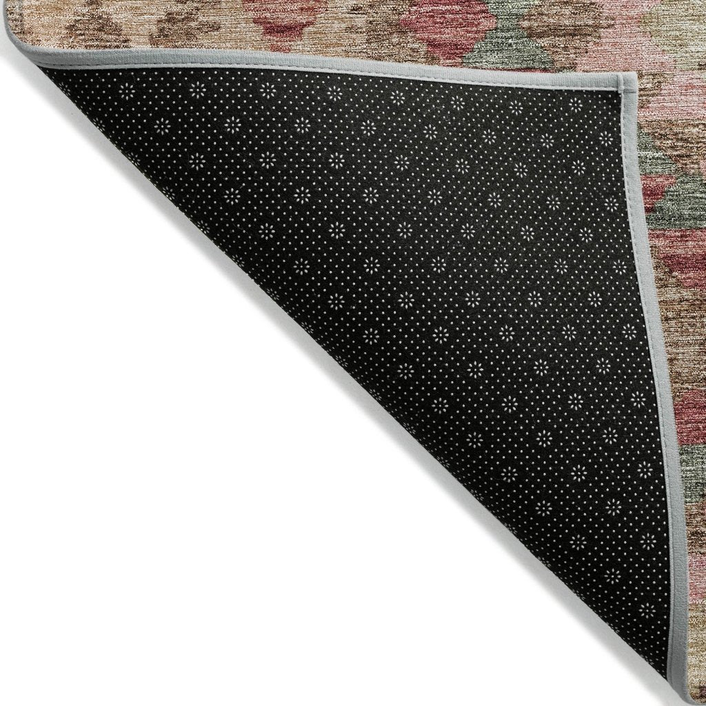 LOOMLAN Rugs Evynne Brown Washable Indoor-Outdoor Rug