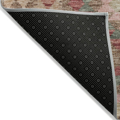 LOOMLAN Rugs Evynne Brown Washable Indoor-Outdoor Rug