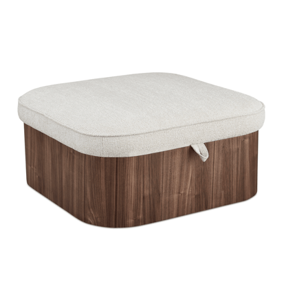 Sonny Plush Seat With Hidden Storage Ottoman