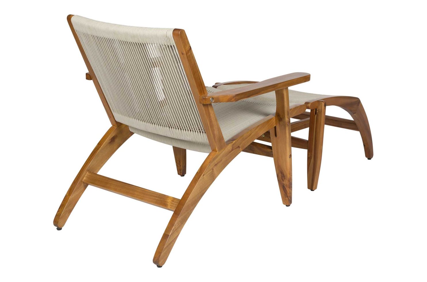 Seasonal Living Norway Outdoor Lounge Chair & Footstool Set of Two