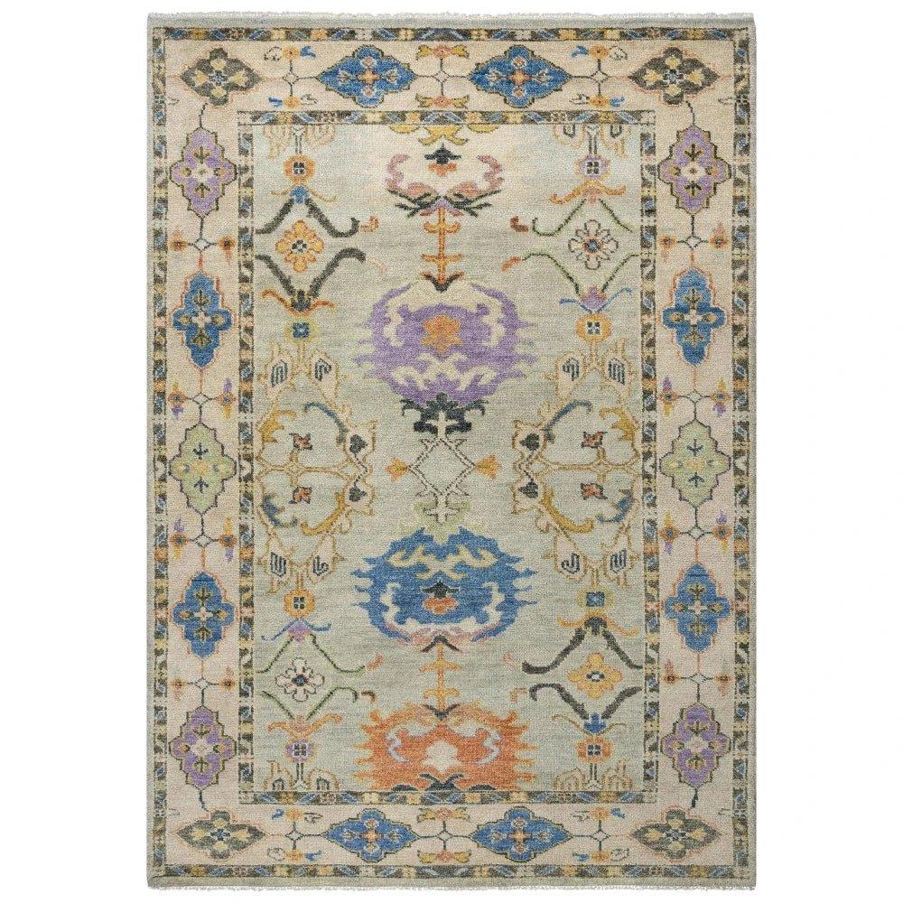 Colv Floral Gray Large Area Rugs For Living Room