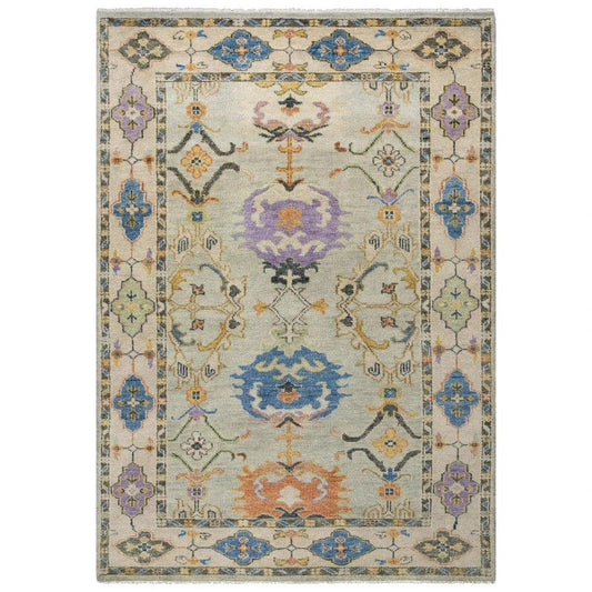 Colv Floral Gray Large Area Rugs For Living Room