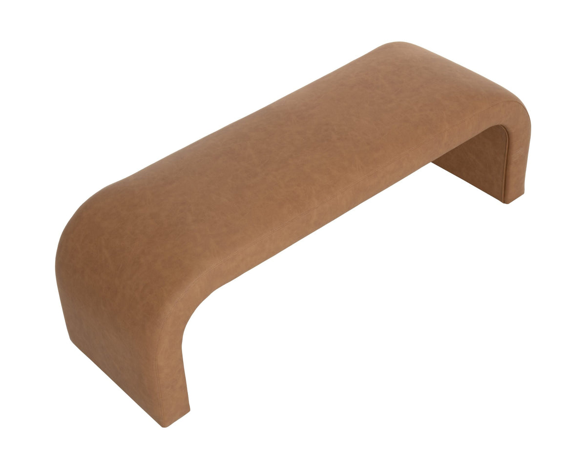 Nahara Faux Leather Bedroom Bench -- view 13