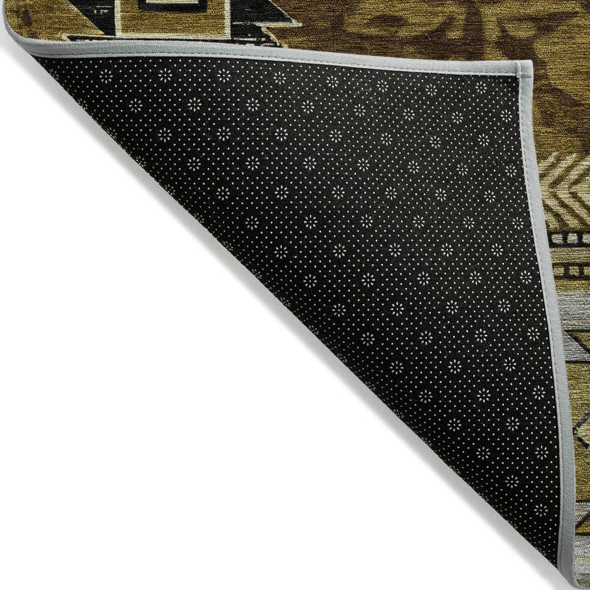 Jaelas Brown Washable Indoor-Outdoor Rug
