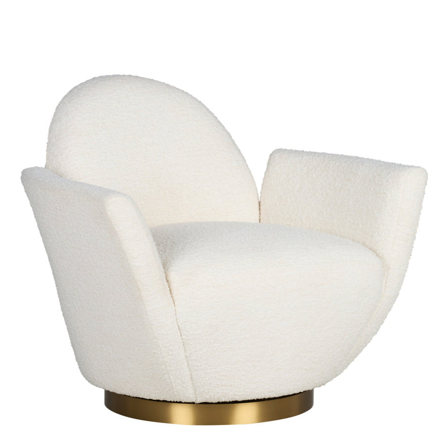 Wildwood Alba Velvet Swivel Club Chair