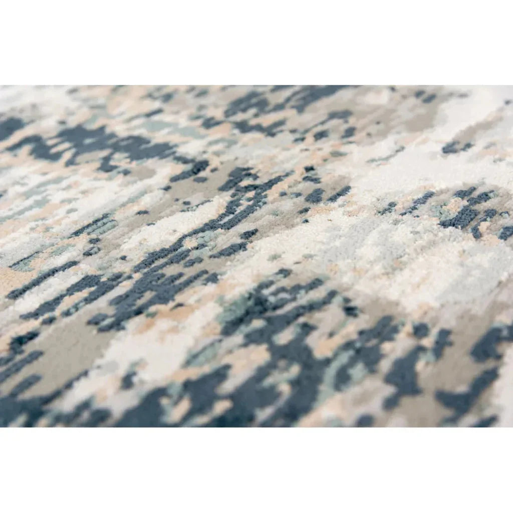 Both Abstract Blue Kitchen Hallway Runner Rug - LOOMLAN - LOOMLAN - Area Rugs