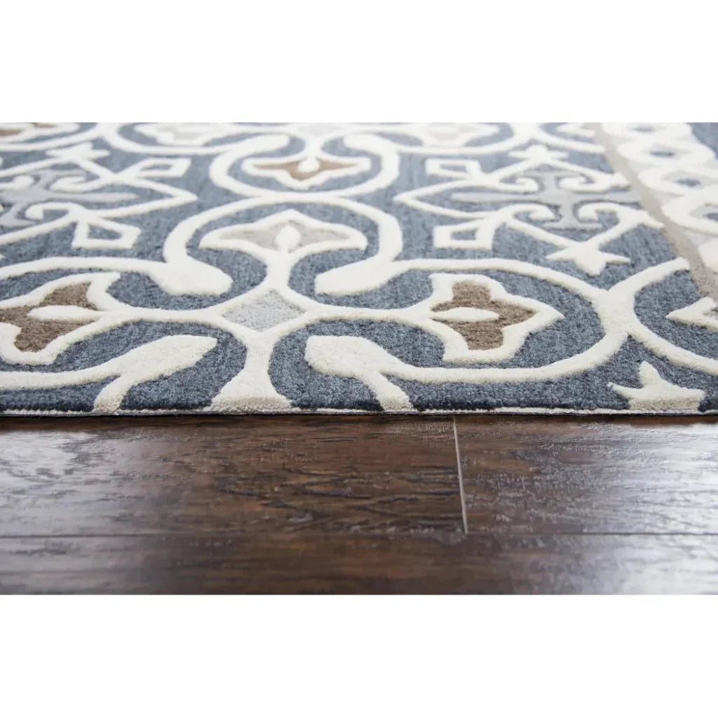 Cara Medallion Gray Large Area Rugs For Living Room - LOOMLAN - LOOMLAN - Area Rugs