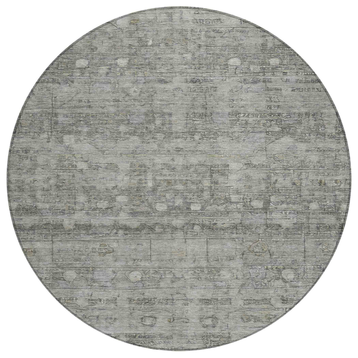 Kaelora Gray Washable Indoor-Outdoor Rug