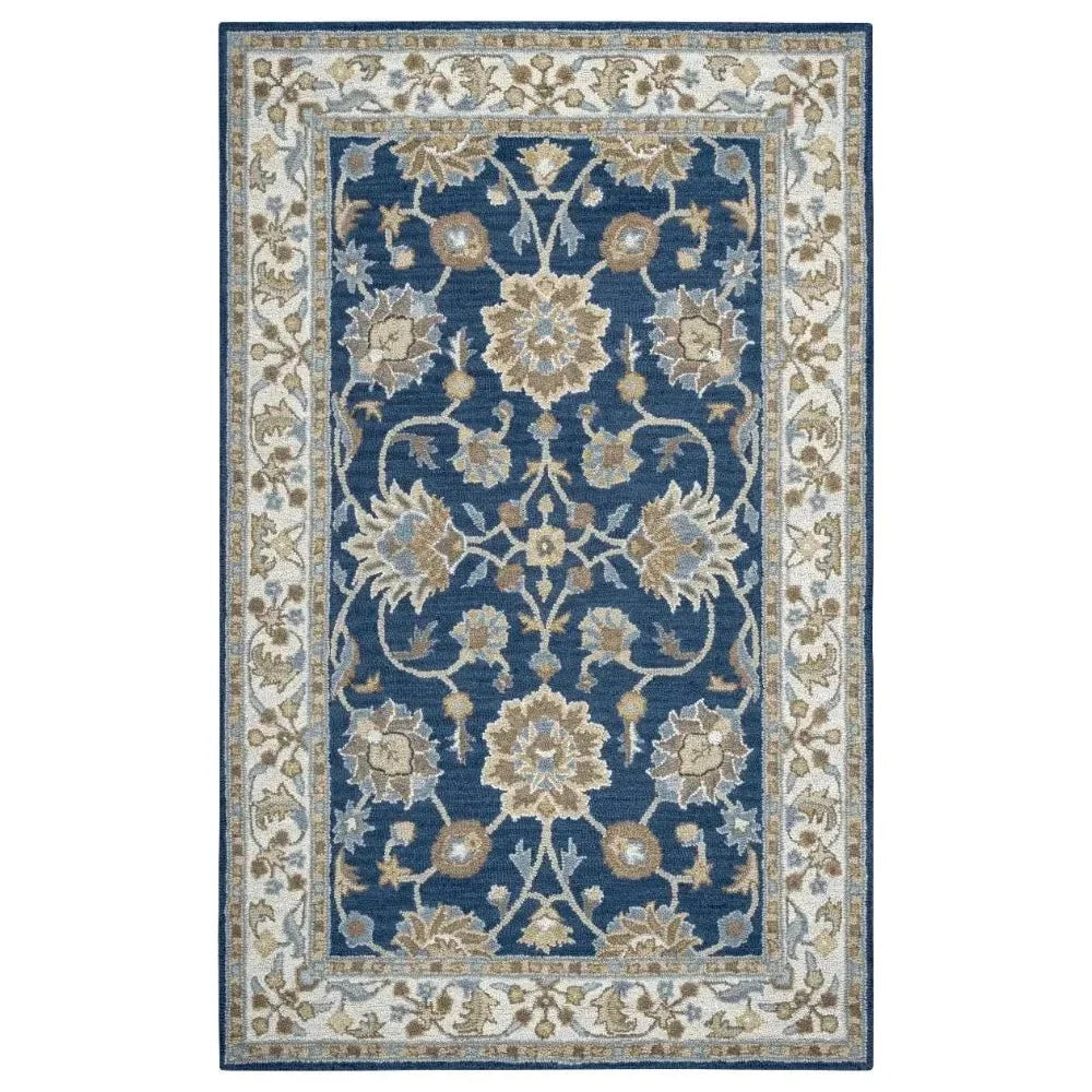 Baia Wool Blue Hallway Kitchen Runner Rug - LOOMLAN - LOOMLAN - Area Rugs