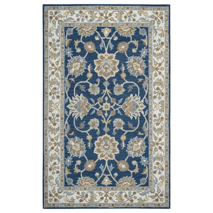 Baia Wool Blue Hallway Kitchen Runner Rug - LOOMLAN - LOOMLAN - Area Rugs