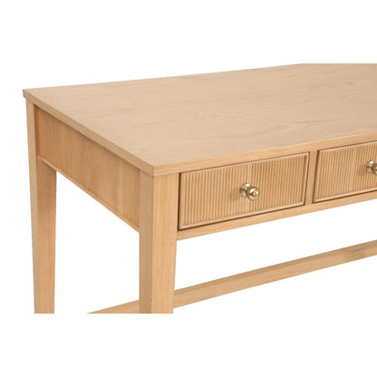 Highland Three Drawers Wood Desk -- view 8