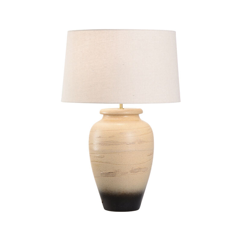 Wildwood Kento Natural Japanese Clay Handcrafted Table Lamp