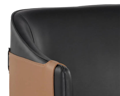 Carter Leather Upholstered Lounge Chair