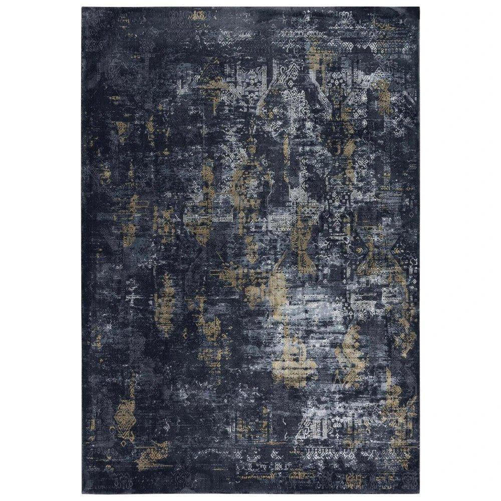 Dive Diamond Black Kitchen Hallway Runner Rug