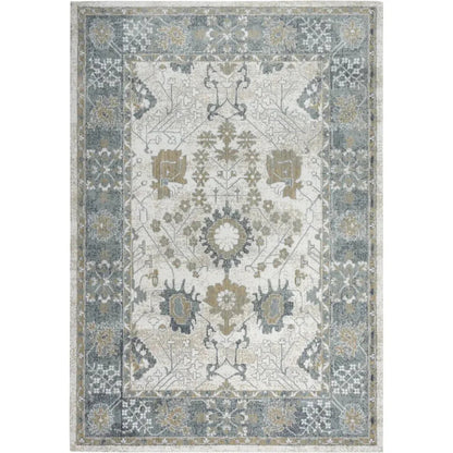 Batu Floral Gray Large Area Rugs For Living Room