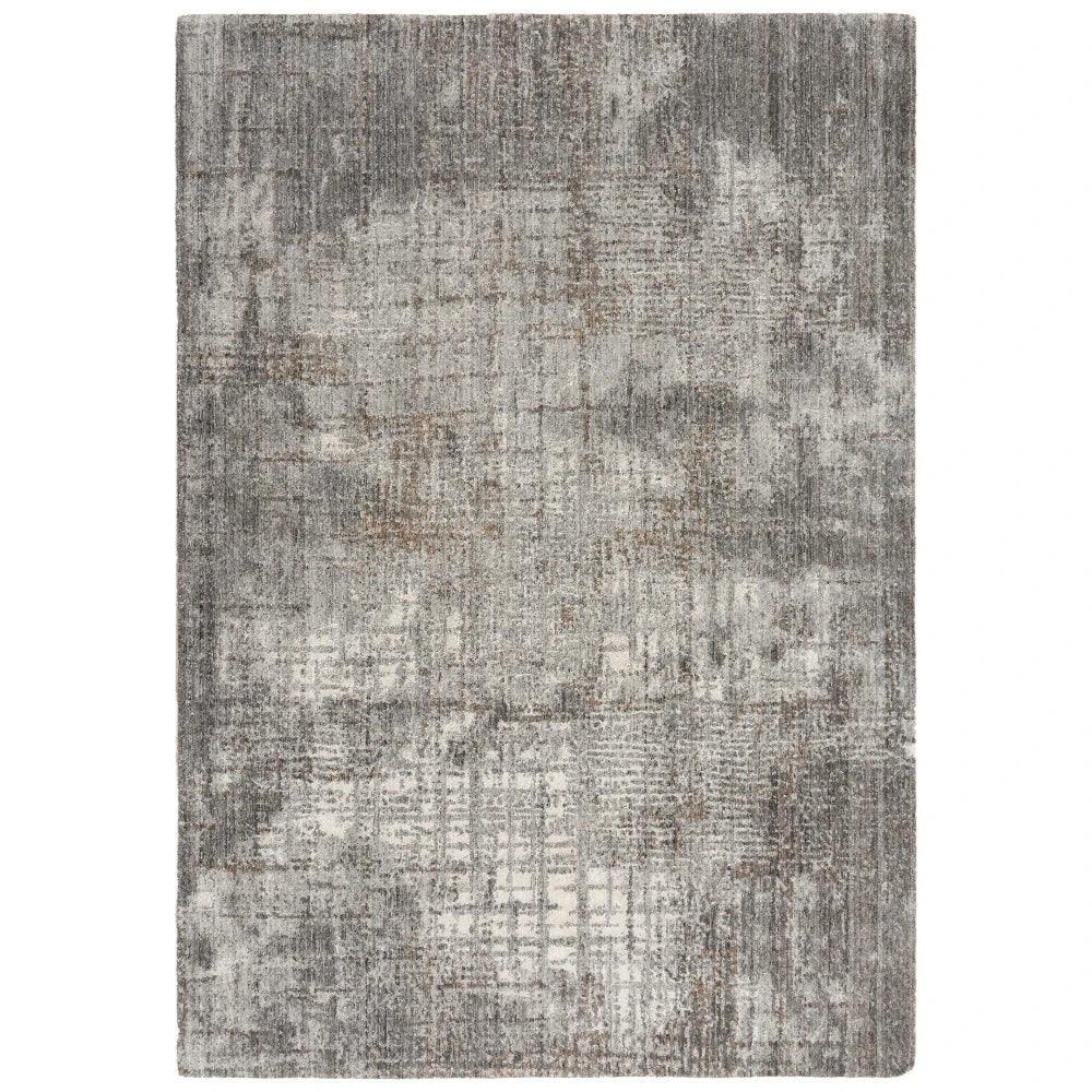 Avis Abstract Gray Large Area Rugs For Living Room