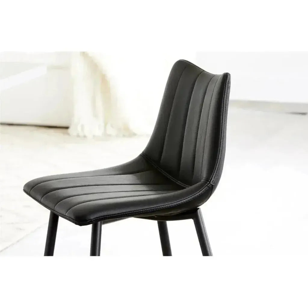 Counter Stool Black Set Black Contemporary -- view 4