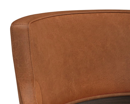 Brylea Leather Upholstered Modern Barstool