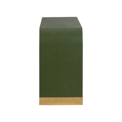 Chelsea House Waterfall Raffia Warp Console Table
