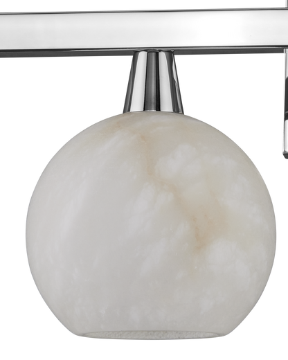 Bombelles Metal and Alabaster Silver Bath Bar