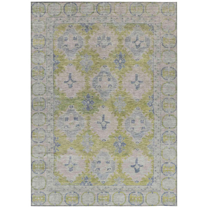 Jaelora Green Washable Indoor-Outdoor Rug