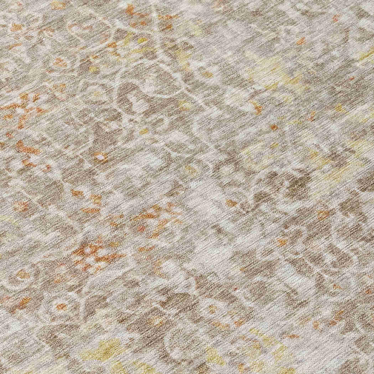 Jaelara Brown Washable Indoor-Outdoor Rug