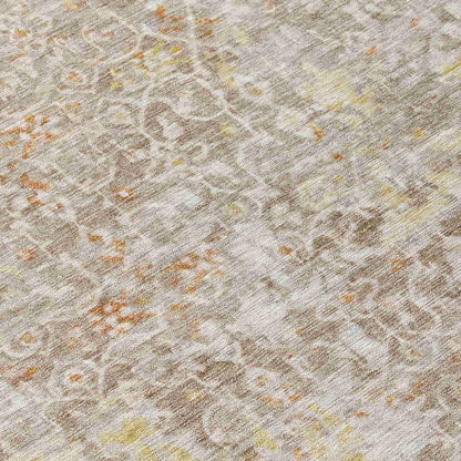 Jaelara Brown Washable Indoor-Outdoor Rug