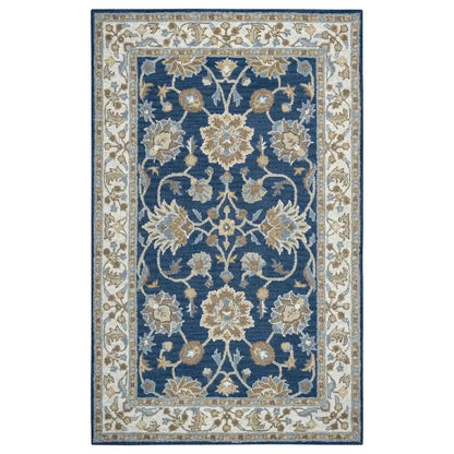 Baia Wool Blue Hallway Kitchen Runner Rug - LOOMLAN - LOOMLAN - Area Rugs