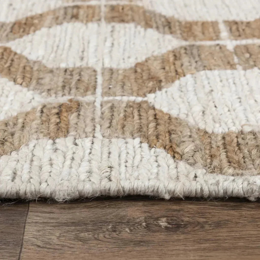 Arma Beige Jute Rug For Living Room -- beige