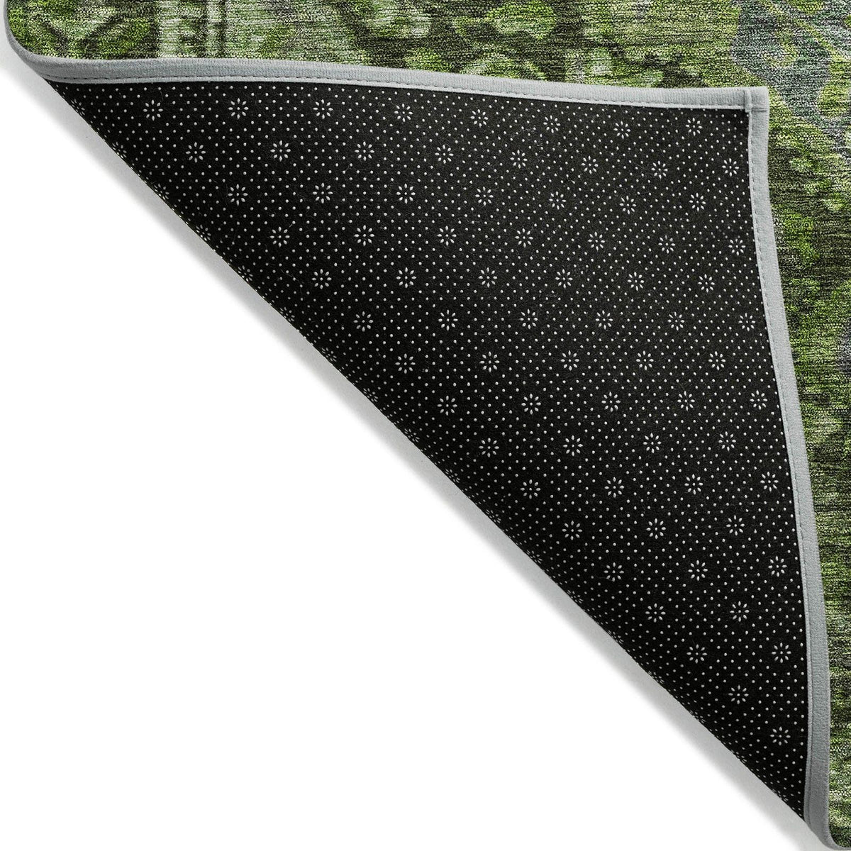 Kaelanor Green Washable Indoor-Outdoor Rug