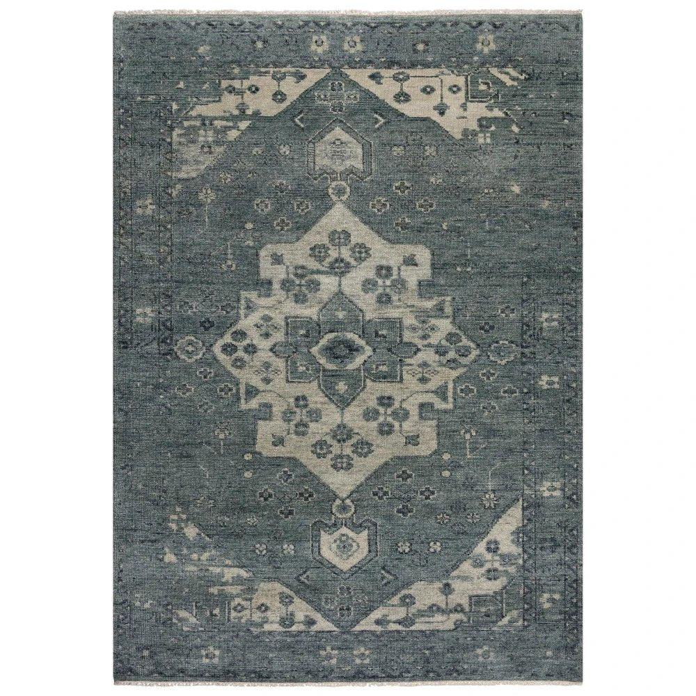 Agio Medallion Dark Blue Large Area Rugs