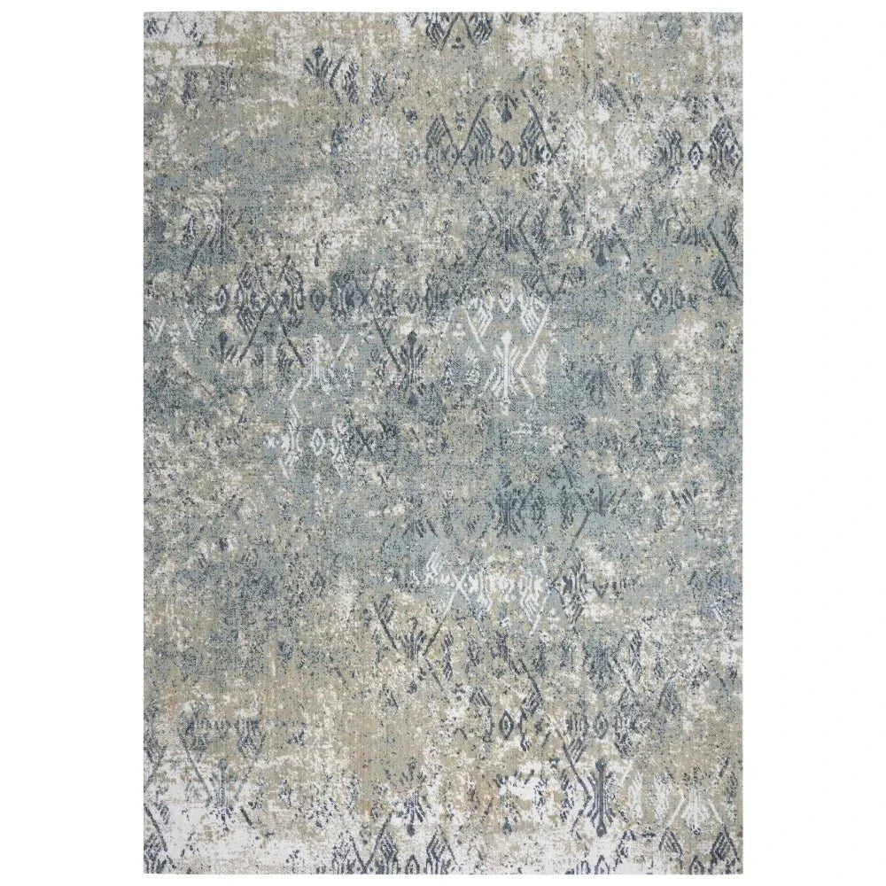 Baya Geometric Gray Large Area Rugs For Living Room